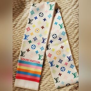 Bag Twilly,Scarf,Hair tie, 100% Silk,Nonbranded